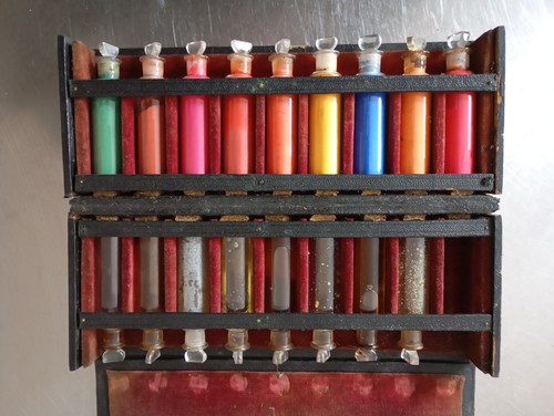 Antique victorian pigment set - victorian,