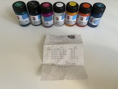 Porcelain paint 15ml - porcelain,