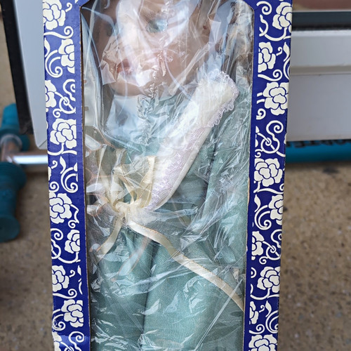Hand painted porcelain doll - painted,